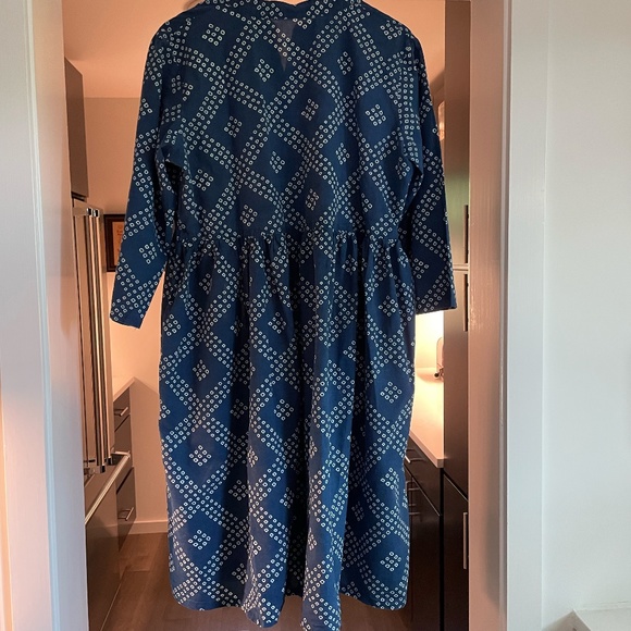 Indian Cotton Handblocked Print Dress - Picture 6 of 8